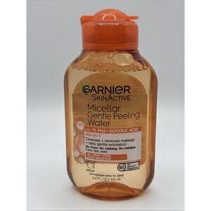 Garnier SkinActive Micellar Gentle Peeling Water All-in-1 Travel Size 3.4 fl oz